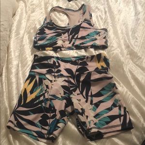 Floral activewear set